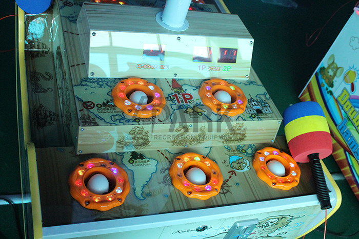 Exciting Game Hit Beans Arcade Amusement Kids Coin Operated Game Machine 154W