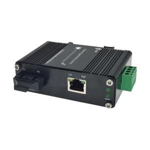 Wholesale Mini Industrial 100BASE-FX to 10/100BASE-T 30W PoE+ Media Converter from china suppliers