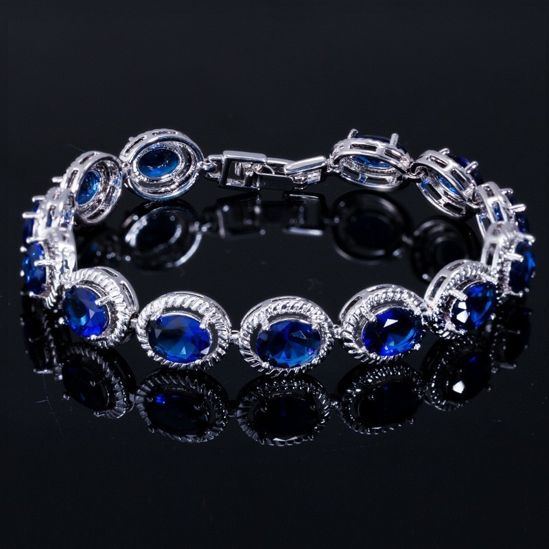 Luxury Bridal Bracelet Bangle Wedding Gift Big Cubic Zircon Vintage Baguette Bracelet Bangle Gold Color Jewelry
