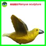 customize size animal fiberglass statue large yellow bird model as decoration