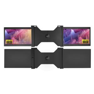 Wholesale 1920x1080 11.6 Inch FCC 230cd/M2 IPS Tri Screen Laptop from china suppliers