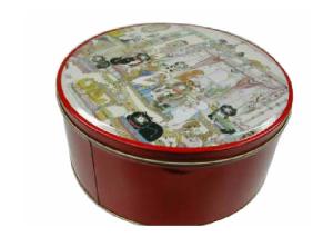 Wholesale Custom Printed Coffee Tin Can , Round Food Grade Cylinder Tin Box from china suppliers