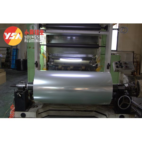 PE PET laminated aluminum foil featuring silver or customized printing suitable for food packaging and industrial