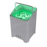 WIFI Remote Control Stage Lights , 6x18w RGBWAUV 6in1 Battery Powered Par Lights