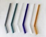 Glass Straw Pipe For Drinking Milk Juice Cocktail