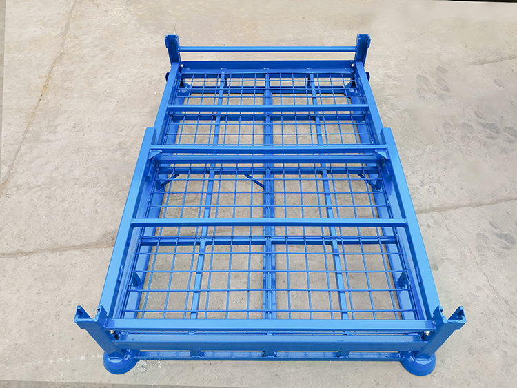200-2000L Capacity Heavy Duty Metal Rack for Collapsible and Stackable Steel Container