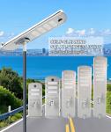 Smart Outdoor Solar Powered Street Light Lamp Waterproof for Intelligent and