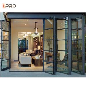 Wholesale Aluminum Luxury Steel Glass Folding Door Accordion Glass Patio Doors from china suppliers