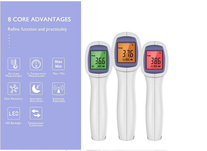 Non contact infrared forehead thermometer Automatic Themometer