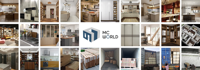 White Handle-less Doors Stainless Steel Storage Modern Kitchen Cabinets Set