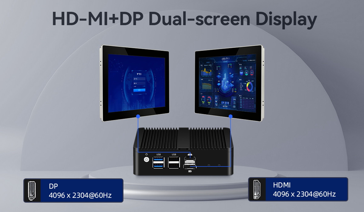 Inter N100 DDR5 16GB Mini Firewall PC With Linux Four LAN Software Router