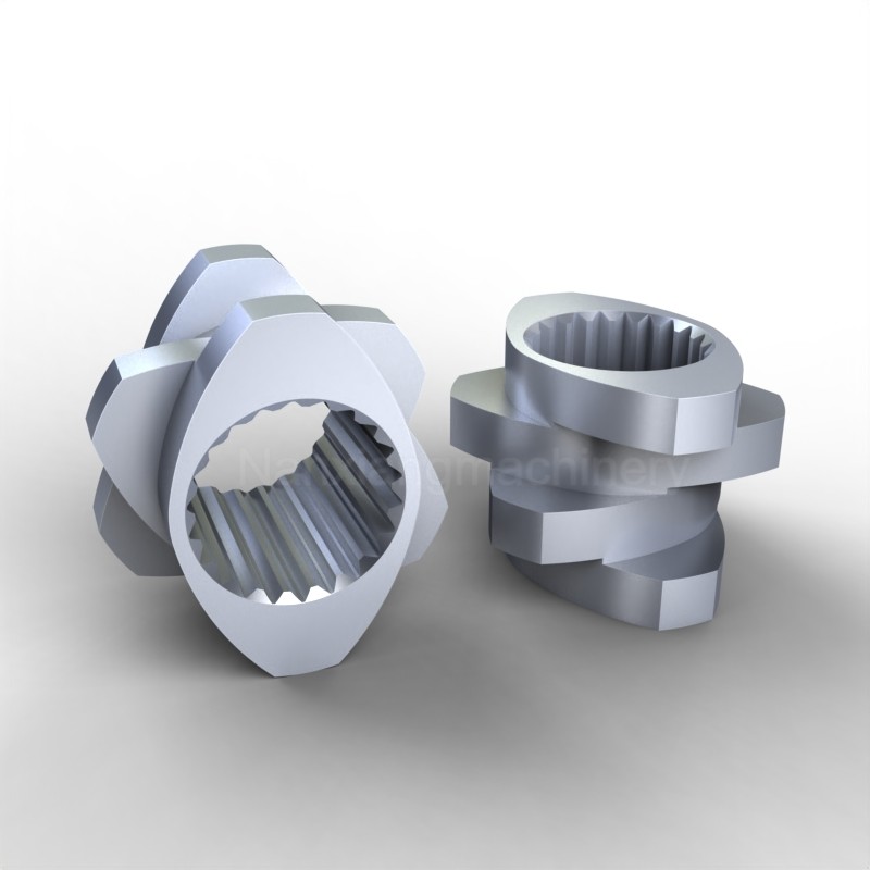 Wear Resistancec TDK Screw Elements Parallel PE Pipe Extruder Pelletizer Extruder Parts