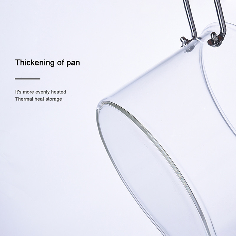 Custom Made Transparent High Borosilicate Glass Soup Pot