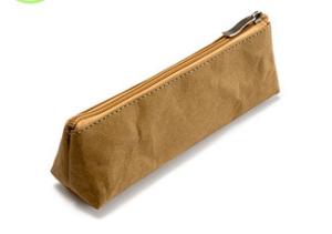 Wholesale Environmentally Friendly Pencil Pouch Bag Washable Kraft Paper Pencil Bag from china suppliers