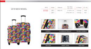 Wholesale Floral Print TSA Lock Long Distance Travel PC Luggage from china suppliers