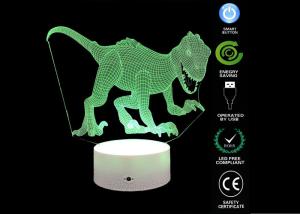 Wholesale Dinosaur Toys 3d Illusion Table Lamp / 3d Led Colour Changing Lamp For Boyes Bedroom from china suppliers