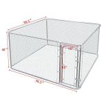 Outdoor Heavy Duty Wire Mesh Large Dog Cage Kennel With Waterproof Top And