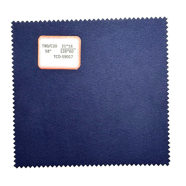 Polyester Cotton Twill TC80/20 21X16 120X60 Dyeing Medical Clothing Fabric