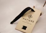 Custom Embossed Logo Brand Hang Tags Recycled Paper For Clothing