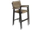 100% Handmade Waterproof Rope High Armchair Outdoor Bar Furniture