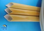 Waterproof Polyurethane Fiberglass braided Insulation electrical sleeving For F
