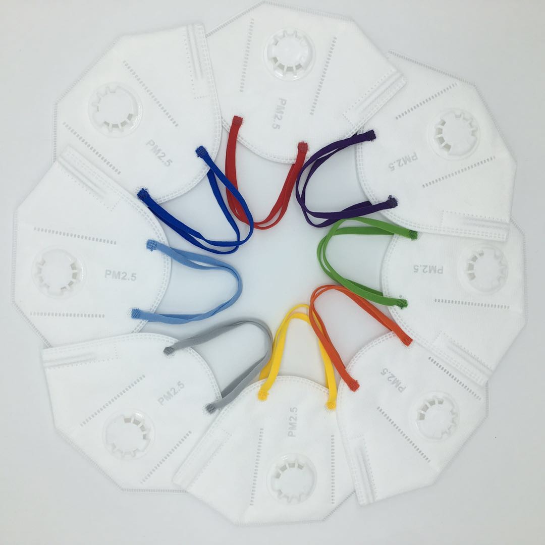 Stretch Soft Flat Elastic Cord Disposable Mask Colourful Earloop Band 3.5mm 5mm