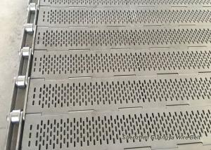 Wholesale Stainless Steel Plate Conveyor Belt Tunnel Oven Use With Roller Chain from china suppliers