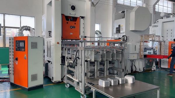 26KW Aluminium Foil Container Making Machine With 1220 × 900 Mm Food Plate