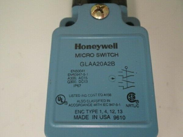 Honeywell GLAA20A2B Snap Action Limit Switch Side Rotary 10A 600 VAC 250 VDC