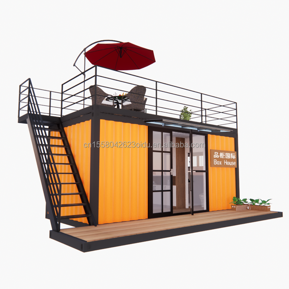 Hotel 20 Foot Portable Container Clothes Shop Prefabricated Cafe Mobile Store Warehouse