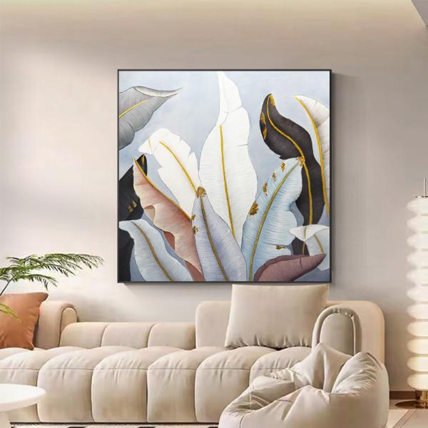 NO Original Customized Flower Colorful Hand Painted Canvas Oil Painting for