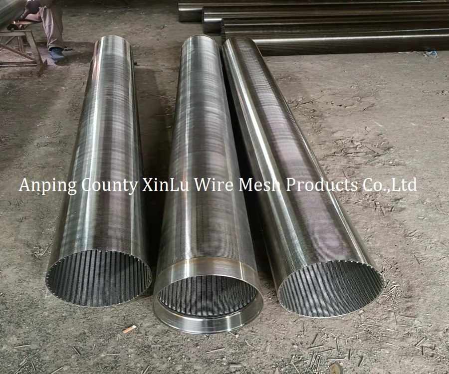 10-3/4" Diameter Wire Wrapped Filter Screen Pipe featuring 2.3x3.5mm Support Wire Well Strainer Tube