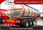 48CBM Tri - Axle Fuel Tanker Semi Trailer 6 Double Brake Chamber