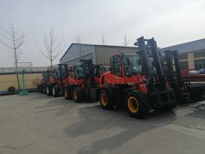 Wholesale China made 4x4 diesel rough terrain forklift truck 3.5 ton for off road from china suppliers