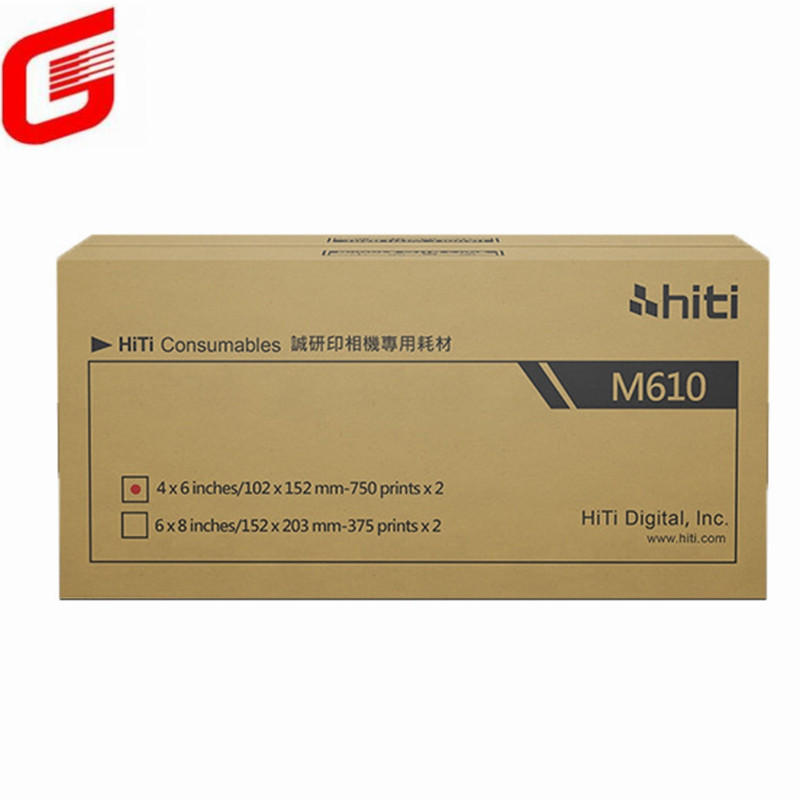 Top- Photo paper and ribbon print kit for Hiti M610 photo printer superior performance