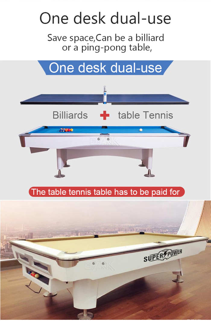 Standard Edition Fancy Nine Ball Table Billiards Tennis Combo