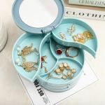 Rotated Plastic Jewelry Organizer Storage Box for Stud Earring