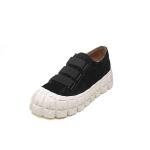 S114 Women's Shoes Autumn 2020 New Leather Women's Shoes Convenient Velcro