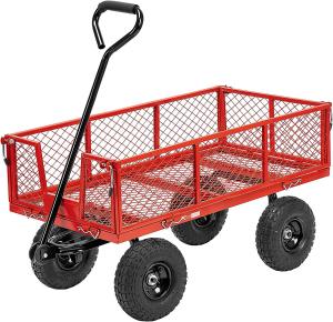Wholesale 500LBS Capacity Iron Heavy Duty Folding Garden Wagon Cart for Heavy-Duty Outdoor Work from china suppliers