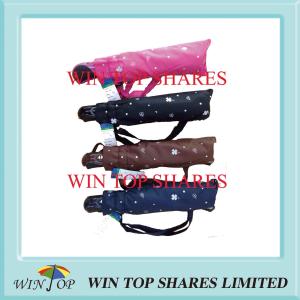 Wholesale Flower Imprinted Automatical Aluminium Umbrella from china suppliers