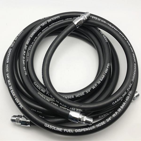 3/4 Inch X 4 Meters Fuel Dispensing Hose NPT Swivels Petroleum Transfer In