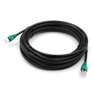 Wholesale Shielded CAT.7 SFTP Patch Cable 26AWG Black Jacket W/Green Boot T568B from china suppliers
