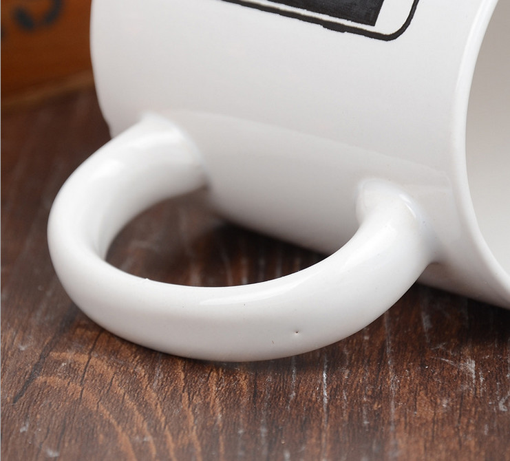 Funny Creative Custom Color Changing Mug In White Color , Phone Logo