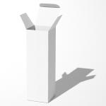 Luxury Recyclable White Kraft Paper Box For Lotion Skin Care Bottle
