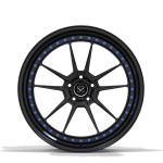 Gloss Black Lips 2 Piece Forged Wheels For Volkswagen T6 20inch Satin Face Rims