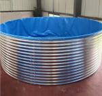 Above Ground Tarpaulin Fish Pond With Galvanized Sheet Outdoor