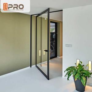 Wholesale Thermal Break Aluminum Pivot Doors Color Optional For Residential And Commercial Pivot door hinge Pivot entrance door from china suppliers