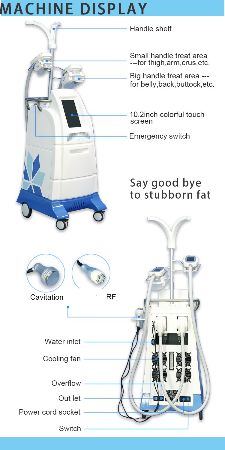 Cold Body Cryotherapy Slimming Criolipolyse 6 Hands Cool Tech Sculpting Shape Fat Freezing cryolipolysis Machine
