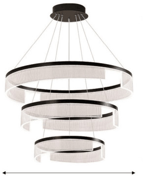 LED Light Source Hobby Lobby Chandelier Modern Style With High Transmittance Acrylic Lampshade
