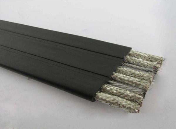 PVC Jacket Tinned Copper Stranded Unshielded Flat Cable 300V 105℃ UL2651 10F ×